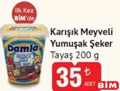 TAYAŞ KARIŞIK MEYVELİ YUMUŞAK ŞEKER 200 G fiyat ve kampanya bilgisi